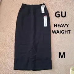 GU ヘビーウエイトスウェットナロースカート M ブラック