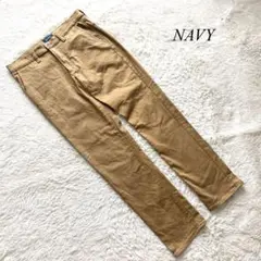 【ネイビー】マックハウス　チノパン　キャメル　L ストレッチ　カジュアル