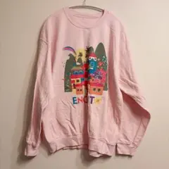 ENCANTO ピンク オーバーサイズスウェット 海外古着