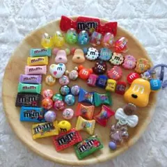 M&M's 　デコパーツ　カスタムボールペン対応ビーズ　キーホルダーetc...
