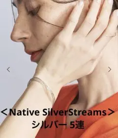 ＜Native SilverStreams＞シルバー 5連 ブレスレット✩︎⡱レアのサムネイル