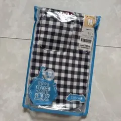 【新品未着用】トップバリュ　チェック柄パンツ　ネイビー　110