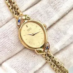 極美品 稼働品 希少 SEIKO 自動巻 デイト 23石 緑 青 レアカラー 