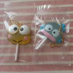 サンリオ　カラフルキャンディチャーム　はんぎょどん　けろけろケロッピ