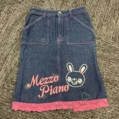 mezzo piano デニム スカート ミミポポ 平成レトロ y2k 希少 - メルカリ