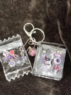 匿名発送　キーホルダー付　ミニシール帳　完成品　クロミ