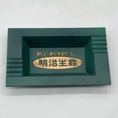 明治生命ロゴ入り灰皿 ヴィンテージ 非喫煙具 インテリア トレイ 鉄製 レトロ