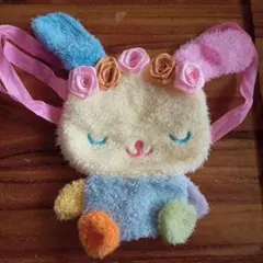 ウサハナ　ぬいぐるみポシェット　花冠