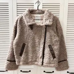 【dazzlin】フリースライダースジャケットピンク ボアジャケット Fサイズ