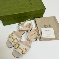 未使用品！グッチ GUCCI ホースビット レザーサンダル 35のサムネイル