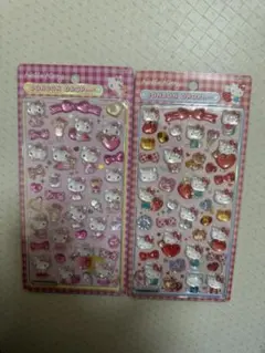 【正規品】サンリオ第2弾　ボンボンドロップシール　キティー2点セット