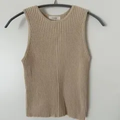 STYLEMIXER ノースリーブ リブニット オフホワイトのサムネイル