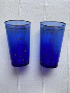 ブルーのグラス