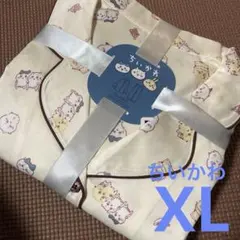 GU ちいかわ・ハチワレ・うさぎ　モモンガ・ラッコ・くりまん　サテンパジャマXL