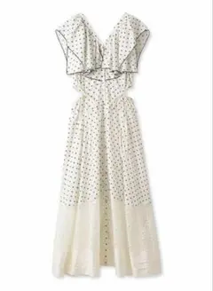 2024AW♡Snidel スナイデル プリントラッフルカラーワンピース