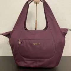 アニエスベー ボヤージュ　肩掛け可　A4収納 トートバッグ