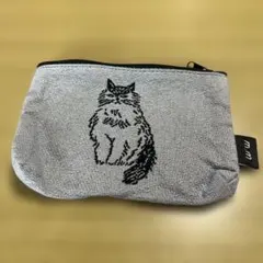 新品 松尾ミユキ　m.m 猫柄 ポーチのサムネイル