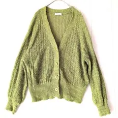 アースミュージックアンドエコロジー ニット カーディガン グリーン F