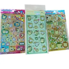 新品　サンリオ ポムポムプリン　3枚セット　キラッというシール　ストーンシール