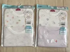 新品未開封　夏　女の子　ベビー肌着　ボディスーツ　4枚組　70cm