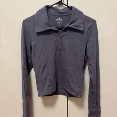 Hollister 長袖 グレー S ホリスター