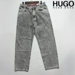 新品 HUGO ヘンプ混 ルーズフィット ジーンズ デニム グレー W34 XLのサムネイル