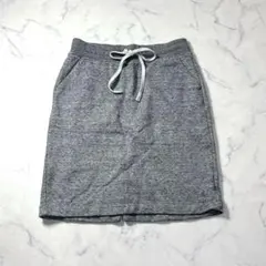 ユニクロ　ニットスカート　グレー　【M】 ウエストゴム　美品