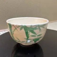 京焼 小川盧舟　青竹　抹茶茶碗　七夕　茶道具のサムネイル