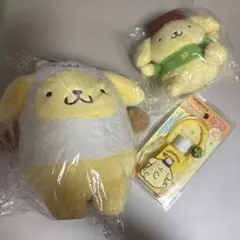 新品 サンリオ ポムポムプリン マフィン 着ぐるみ ぬいぐるみ マスコット 他