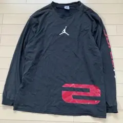 7.30JORDAN ジョーダン 23 長袖Tシャツ ロンT 黒 L 古着ロゴのサムネイル