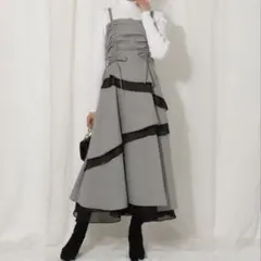 ウィルセレクション ティアードギャザーキャミワンピース