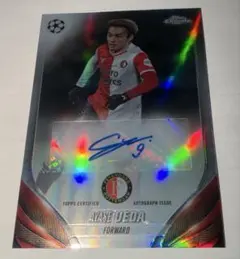 Topps Chrome 上田綺世 直筆サインカードフェイエノールト、日本代表