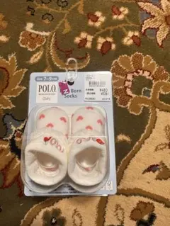 POLO ベビー靴下 ハート柄 7~9cm