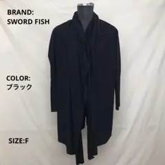 SWORD FISH/ソードフィッシュ/カーディガン/長袖/ブラック/Y2Kのサムネイル