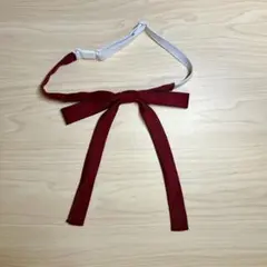 赤色　エンジ　制服リボン　スクールリボン