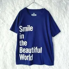 嵐 Beautiful World ツアーTシャツ ロゴ ネイビー