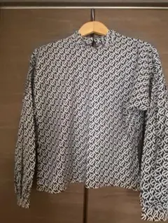 デザインブラウス　柄　古着屋