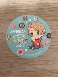 【未使用】　ヘタリア　アメリカ　コースター　and GALLERY コラボカフェ