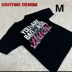 KRHYME DENIMクライムデニムTシャツ　黒T セクシー柄　M