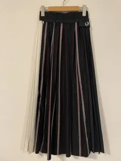 Fred Perry 黒 プリーツスカート　ロングスカート　フレッドペリー FRED PERRY / プリーツスカート | BRANDS,F,FRED PERRY フレッド