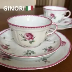リチャードジノリ 廃盤品 アンティックローズ デミタスカップ&ソーサー