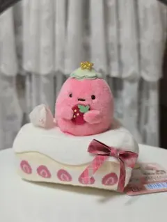【新品・タグ付】すみっコぐらし たぴおか ストロベリー ケーキ てのりぬいぐるみ すみっコぐらし てのりぬいぐるみ ストロベリークリスマス たぴおか