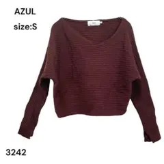 アズール　AZUL ニット　シャツ　トップス　長袖　Ｓ　おしゃれ