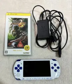 極美品 PSP 3000 本体 ホワイトブルー 白青 動作良好品 すぐに遊べる PlayStation Portable - PSP 3000 ホワイト ブルー 本体 PSPJ