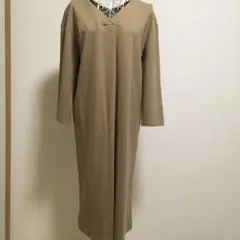 セオリーリュクス　ベージュ Vネック カットソーワンピース 長袖　美品