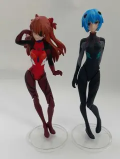 エヴァンゲリオン　ミニフィギュア　式波・アスカ・ラングレー　綾波レイ　２点セット