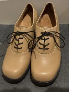 【美品】あしながおじさん 厚底レースアップシューズ 23.5㎝