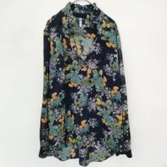 ディーエヌエー クチュール ボタニカル 花柄 スキッパーブラウス 長袖 【L】のサムネイル