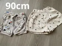 ディズニー　ミッキー　 キュロット　短パン　半ズボン　90cm H&M