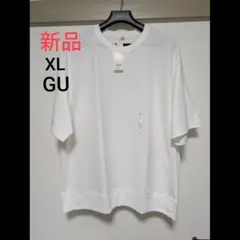 新品タグ付き★スウェT(5分袖)　GU　XL　レイヤード